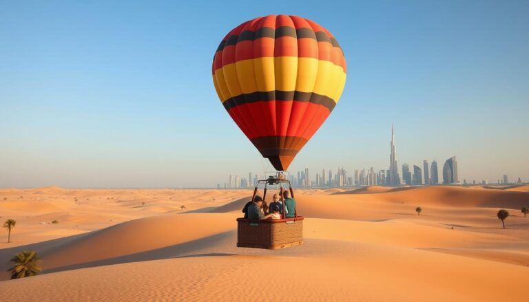 How much is the hot air balloon ride in Dubai?
