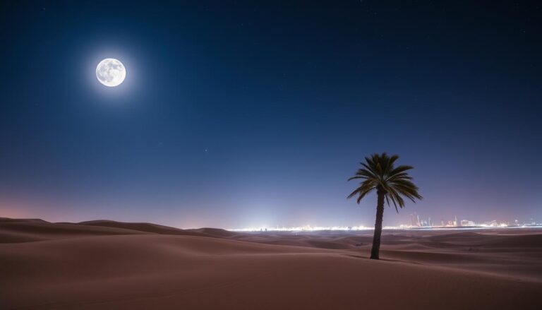 Is Dubai desert hot at night?