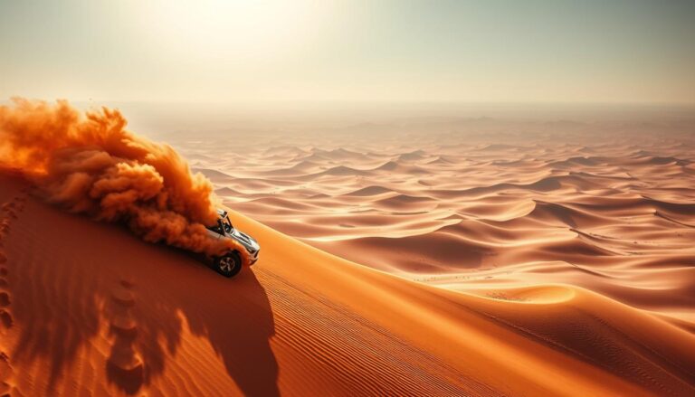 What is red dune bashing in Dubai?