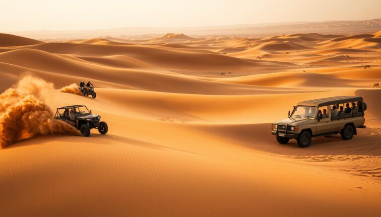 What is the difference between dune bashing and desert safari?