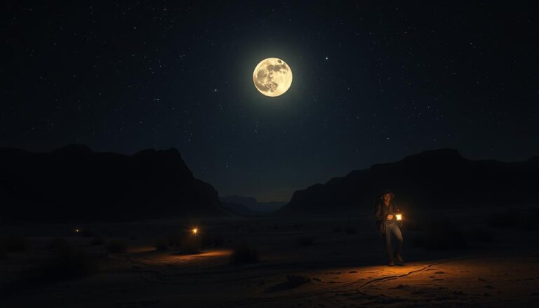 Why don't people travel at night in the desert?